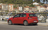 Volkswagen Golf 5p Sport 1.4 TSI 122 CV DSG 7 vel. Modelo 2009. Prueba de larga duraci&oacute;n. Imagen. Exterior. Lateral posterior.  Parado. Ribadesella (Asturias)