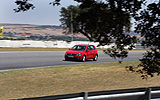 Volkswagen Golf 5p Sport 1.4 TSI 122 CV DSG 7 vel. Modelo 2009. Prueba de larga duraci�n. Imagen. Exterior. Frontal lateral. Coche en movimiento. Circuito del Jarama.