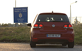 Volkswagen Golf 5p Sport 1.4 TSI 122 CV DSG 7 vel. Modelo 2009. Prueba de larga duraci&oacute;n. Imagen. Frontera de Ruman&iacute;a con Serbia.   