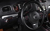 Volkswagen Golf 5p Sport 1.4 TSI 122 CV DSG 7 vel. Modelo 2009. Prueba de larga duraci&oacute;n. Imagen. Interior. Volante. En estudio despu&eacute;s de 100.000 km