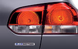Volkswagen Golf. Modelo 2009. Bluemotion. Imagen. Exterior. Detalle. Piloto trasero derecho. Estudio. Gris.