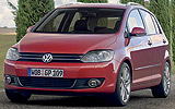 Volkswagen Golf Plus. Modelo 2009. Imagen. Exterior. Frontal lateral. Parado. Carretera.