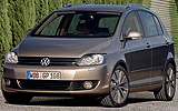 Volkswagen Golf Plus. Modelo 2009. Imagen. Exterior. Frontal lateral. Parado. Carretera. Gris.