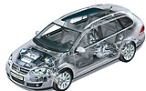 Volkswagen Golf Variant. Gama 2008. Imagen. T�cnica. Radiograf�a. Elementos mec�nicos. Motor TSI.