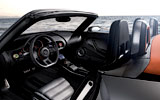 Volkswagen Concept BlueSport. Prototipo 2009. Imagen. Interior. Salpicadero. Volante. Asientos. Consola central.