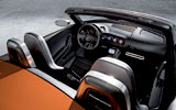 Volkswagen Concept BlueSport. Prototipo 2009. Imagen. Interior. Salpicadero. Volante. Asientos. Consola central. Pantalla t�ctil.