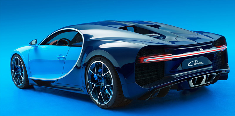 Bugatti Chiron. Imagen posterior