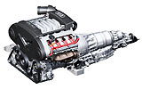 Motor y caja de cambios tiptronic de 6 velocidades del A8 4.2 Quattro