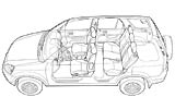 Radiograf&iacute;a del interior del CR-V