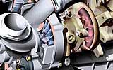 Detalle de un turbocompresor
