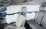 Airbags laterales y de cabeza del Mercedes Clase E