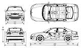 Dimensiones del Saab 9-3