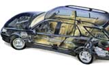 Radiograf&iacute;a del Saab 9-5 Aero 2.3 SW 