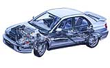 Radiograf&iacute;a del Impreza 2.0 WRX 4p