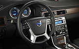 Volvo S80. Modelo 2009. Imagen interior. Volante. Cuadro de mandos.