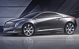 Cadillac Converj Concept. Prototipo 2009. Imagen. Frontal lateral.