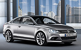 Volkswagen New Compact Coupe. Prototipo 2010. Imagen. Frontal lateral.