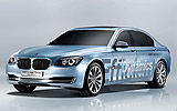 BMW Serie 7 ActiveHybrid. Prototipo 2008. Imagen. Exterior. Frontal lateral.