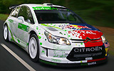 Citro�n C4 WRC HYmotion4 . Prototipo 2008. Imagen. Exterior. Movimiento. Frontal lateral