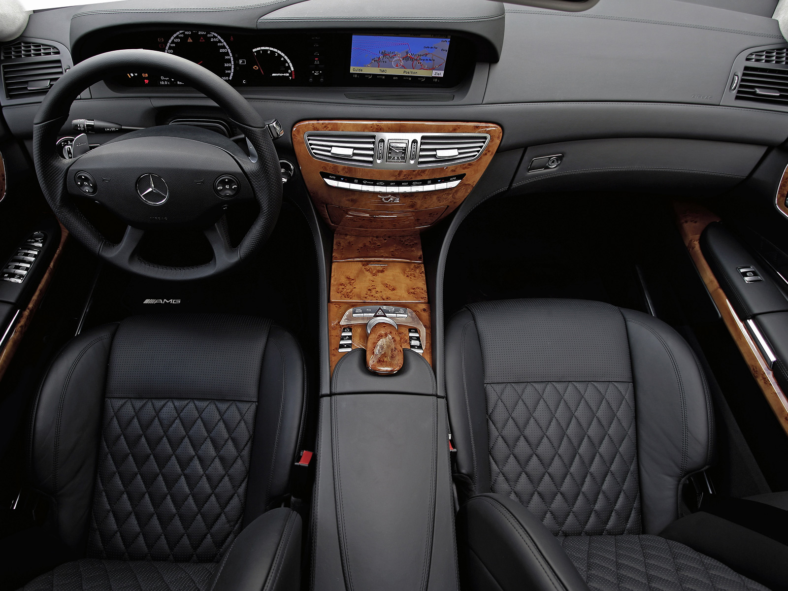 Mercedes-Benz�CL 65 AMG. Modelo 2008. Imagen grande. Interior. Asientos. Volante. 