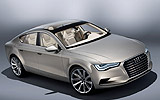 Audi Sportback Concept. Prototipo 2009. Imagen. Frontal lateral.