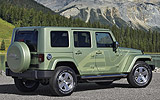 Jeep Wrangler Unlimited EV. Prototipo 2009. Imagen. Posterior lateral