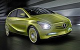 Mercedes-Benz BlueZero E-Cell. Prototipo 2009. Imagen. Frontal lateral.