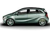 Mercedes-Benz BlueZero F-Cell. Prototipo 2009. Imagen. Lateral.