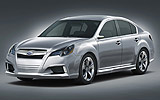 Subaru Legacy Concept. Prototipo 2009. Imagen. Frontal lateral.