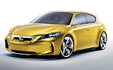 Lexus LF-Ch. Prototipo 2010. Imagen. Frontal lateral.