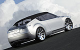 Saab 9-X Air BioHybrid Concept. Prototipo 2008. Imagen. Exterior. Posterior lateral.