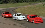 Tres generaciones de Ford Mustang Cobra