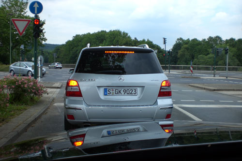 Mercedes GLK. Luces de freno.