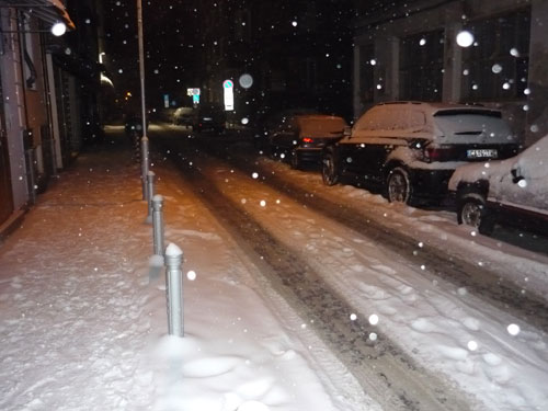 Sofía. Bulgaria. Nevada. Con flash.