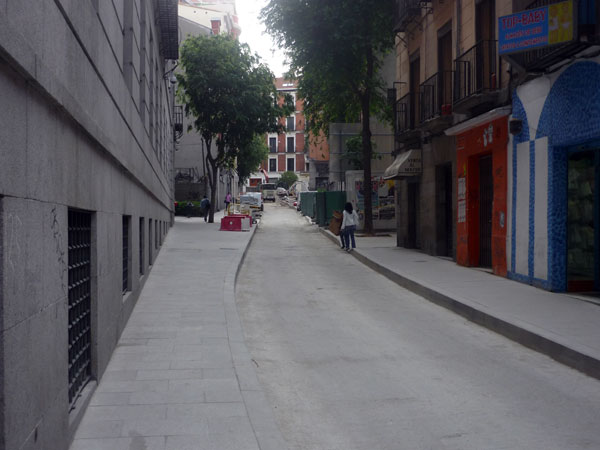 Obras. Calle de la Concepción Jerónima. Madrid 2009.