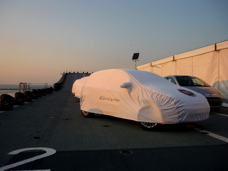 Fiat Bravo. Cubierta del Cavour.
