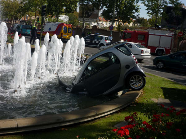 Un smart de baño en una fuente