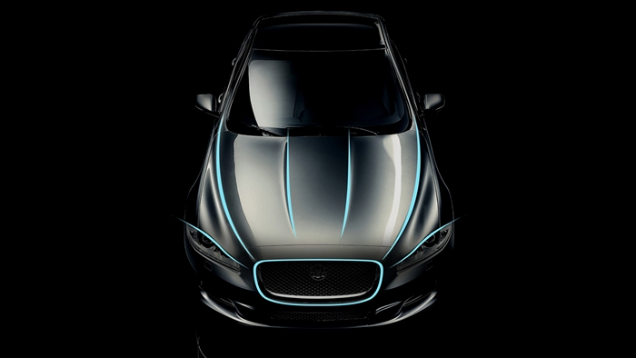 Jaguar XJ. Líneas del frontal.