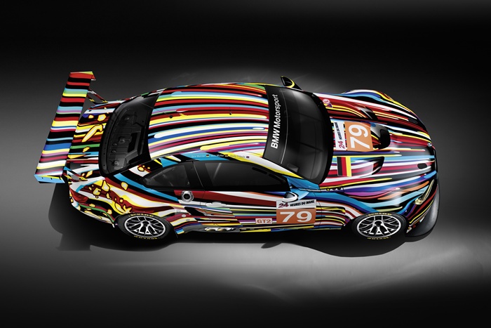 BMW M3 GT2 Jeff Koons. Cenital. 24 Horas de Le Mans