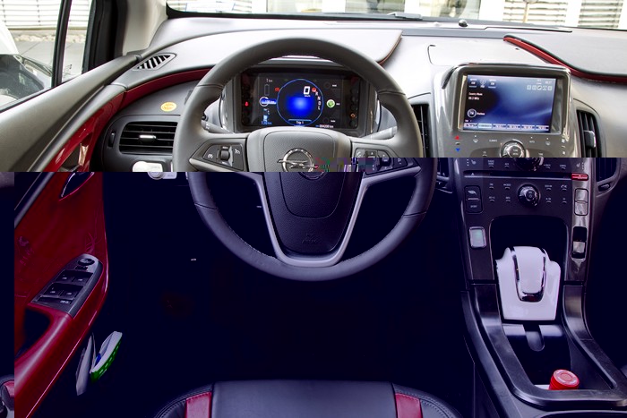 Opel Ampera. Salpicadero.