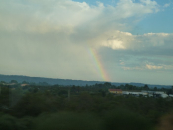 Arcoiris desde el AVE.