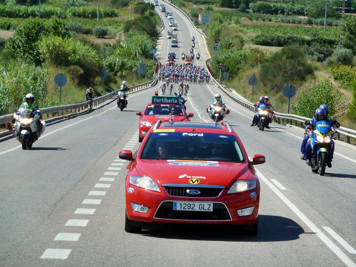 Vuelta ciclista a España. Inicio de etapa.