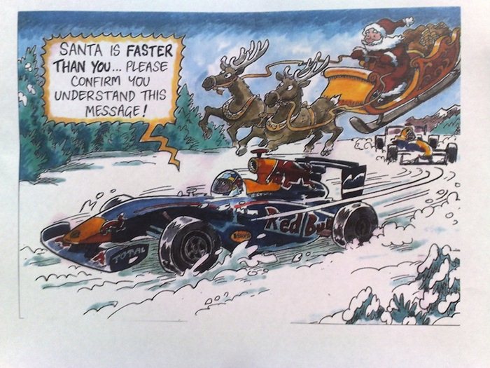 Felicitación de Navidad. Red Bull Racing