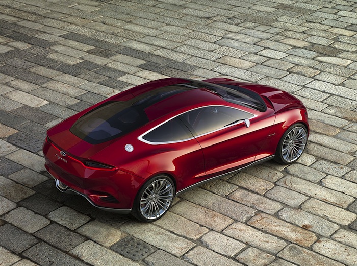 Ford Evos Concept. Vista cenital posterior