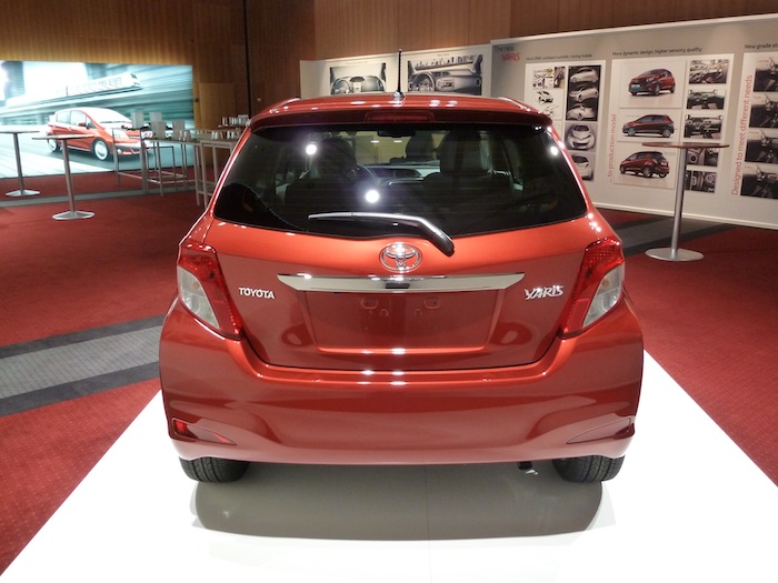 Toyota Yaris 3 puertas 3p. Vista posterior.