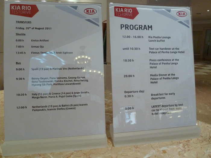 Hotel Penha Longa. Portugal. Programa KIA Rio