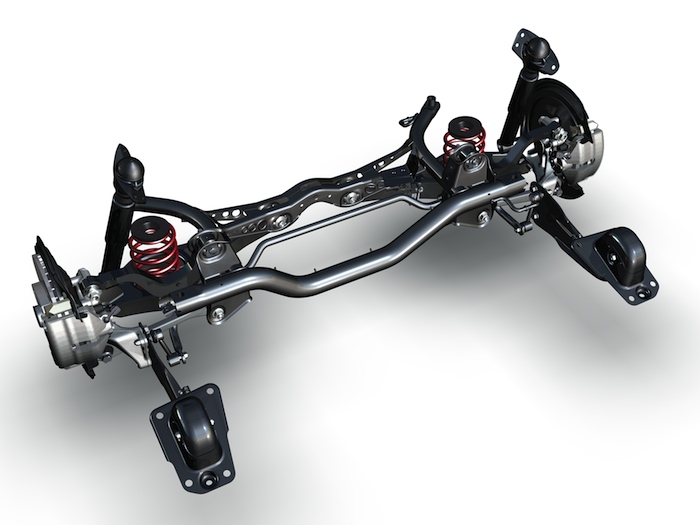 Volkswagen Beetle. Suspensión posterior. Multibrazo.