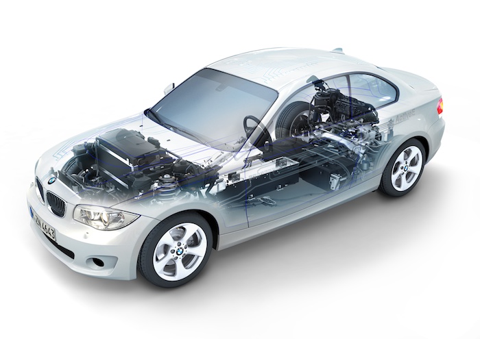 BMW Active E. Radiografia anterior