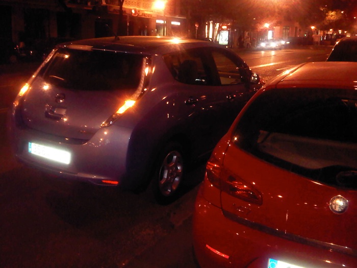 Punto de recarga en la calle Goya 46. Madrid