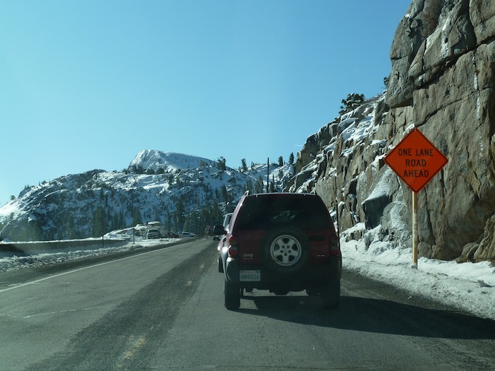 EEUU. Señales temporales son de color naranja. 